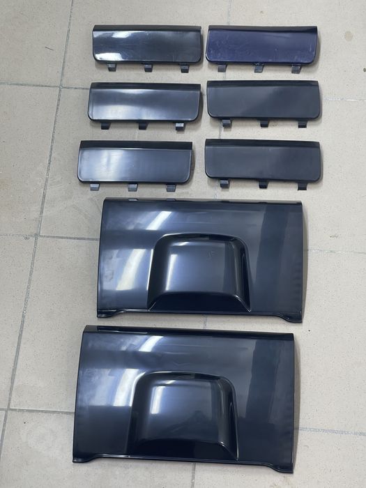 Заглушки заднего бампера mercedes ML w163 рестайл гарной якості