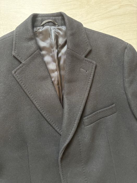 Męski czarny płaszcz Bytom 75% wełna / wełniany Rozmiar 50