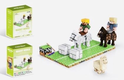 Zestaw klocki magnetyczne my wolrd dla dzieci