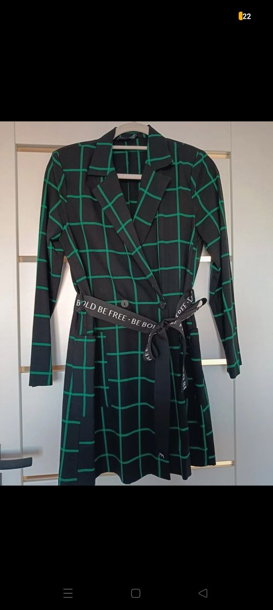 Marynarka sukienka mohito krata biuro/casual