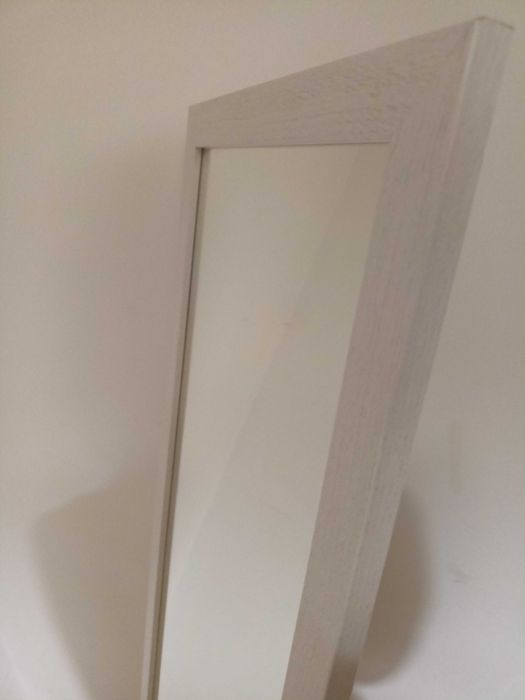 Lustro stojące do garderoby skandynawskie 155 duże białe