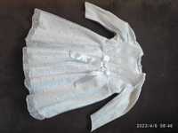 Sukienka biała + bluzka chrzest 80, 86, 92  Kraków