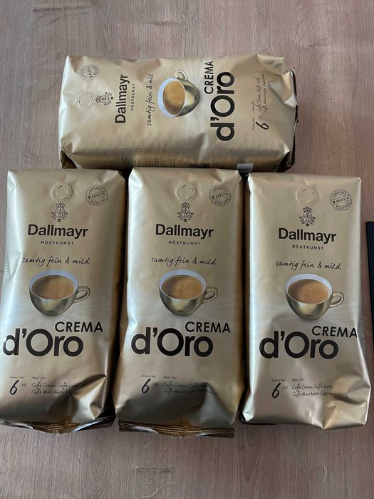 Ziarno ziarnista kawa do ekspresu czarna Dallmayr dalmayr cafe crema