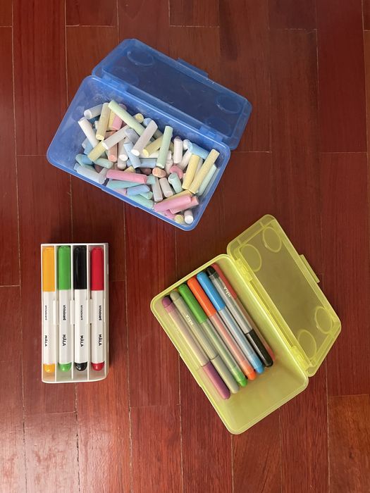 Cavalete, quadro duplo de ardósia/giz ou branco