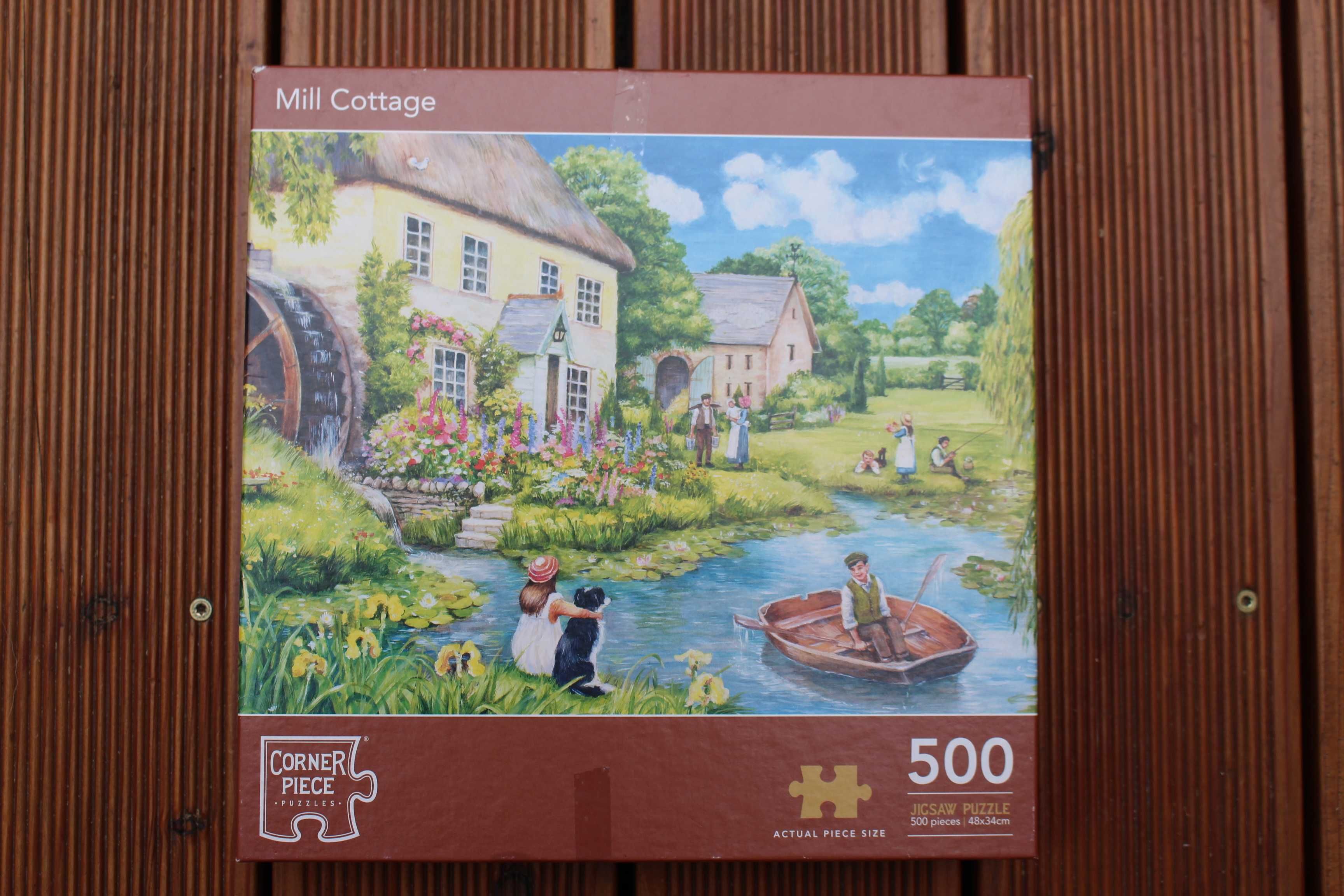puzzle 500 sielska wieś młyn wodny rzeczka