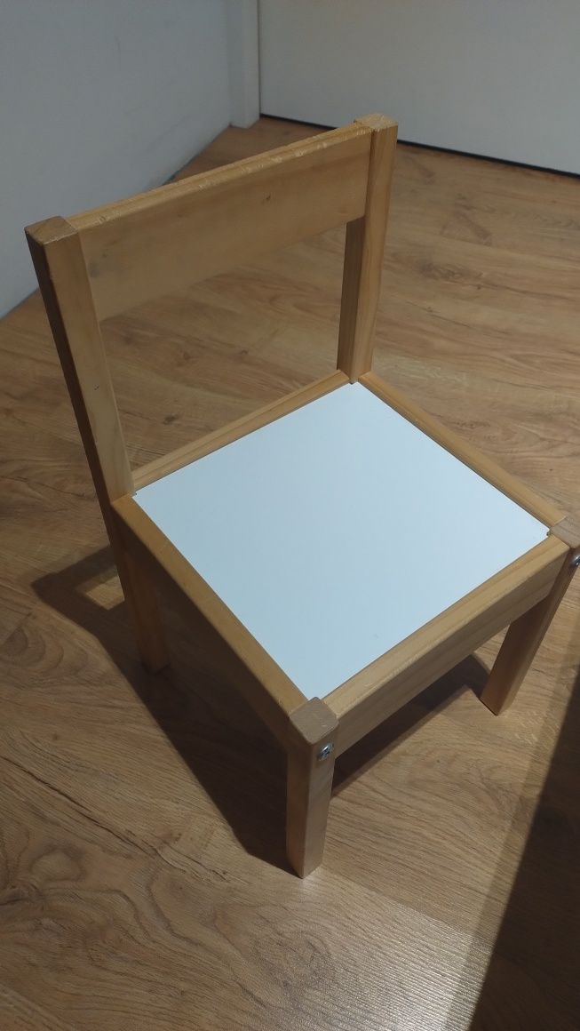 Ikea Latt drewniany stolik dziecięcy i krzesełka dla dzieci