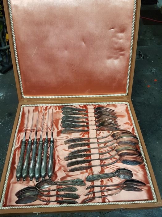 Sztućce posrebrzane komplet cccp