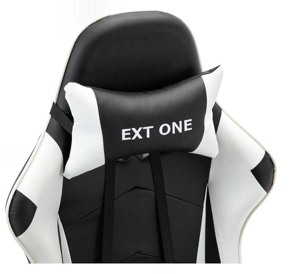 Fotel dla gracza EXT One White do komputera, regulacja oparcia