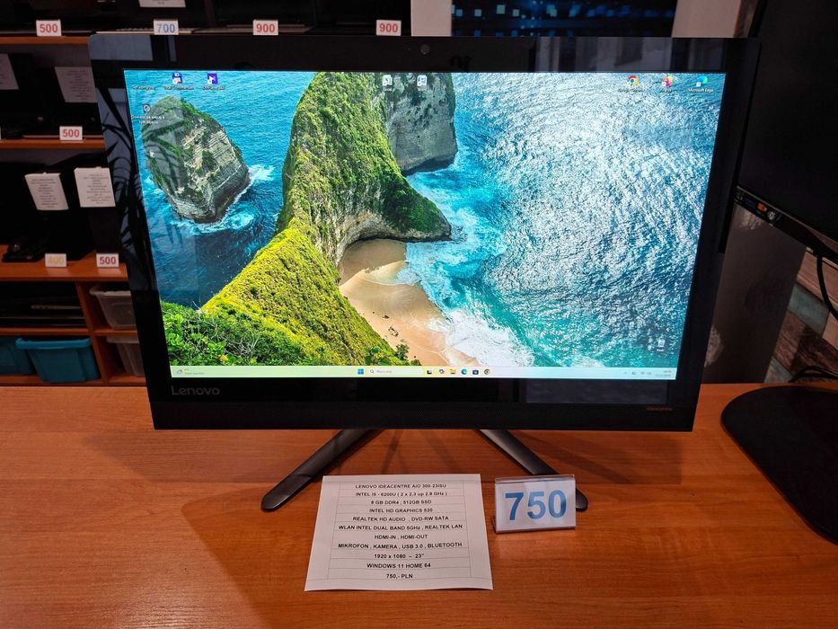 Komputer Lenovo All in One I5 , SSD , Windows 11