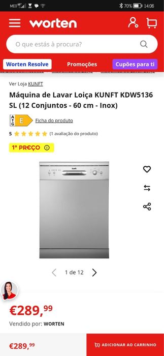 Maquina lavar loiça