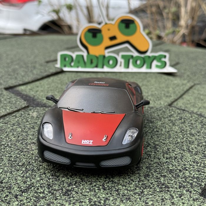 Дрифт машинка на радиоуправлении Ferrari F435 чорна Машинка для дрифта