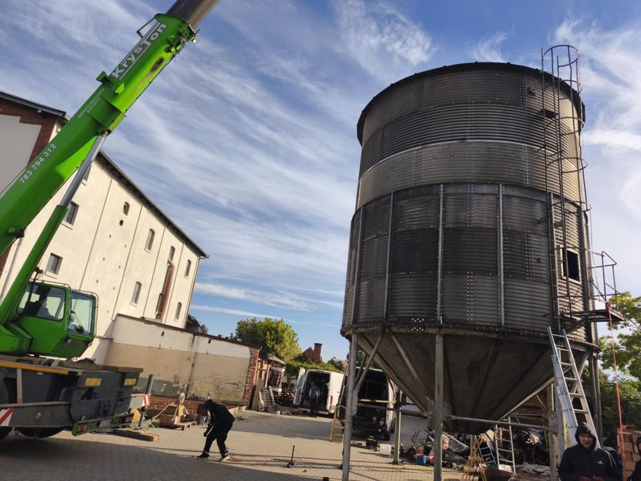 Montaż i demontaż silosów zbożowych.