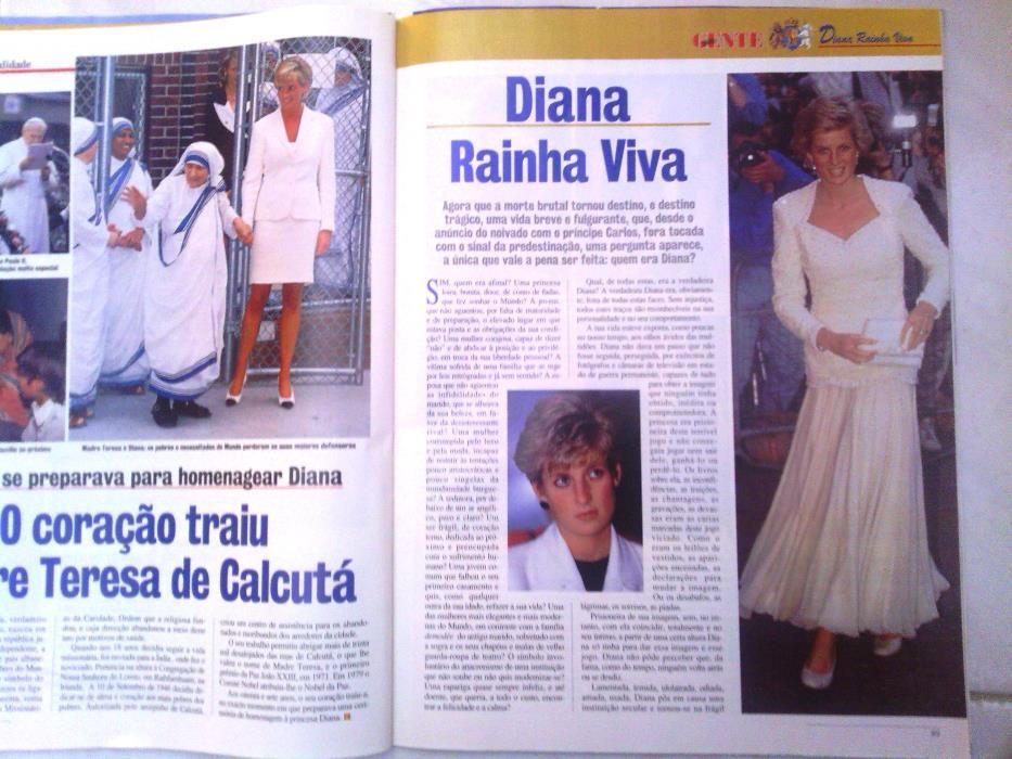 Nova Gente Adeus Diana Rosa de Inglaterra Edição especial de 1997