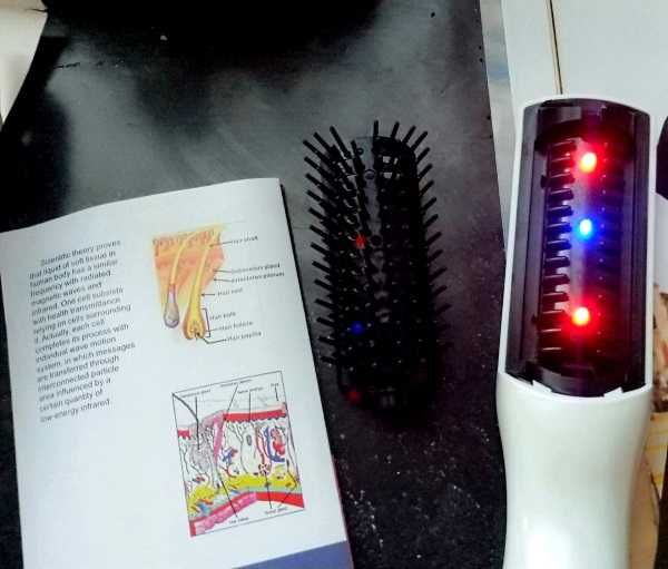 Расческа-вибромассажер с инфракрасным излучением, Comb XTK-016