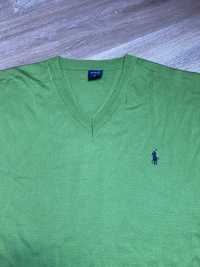 Piękny zielony sweter męski ralph lauren Xl