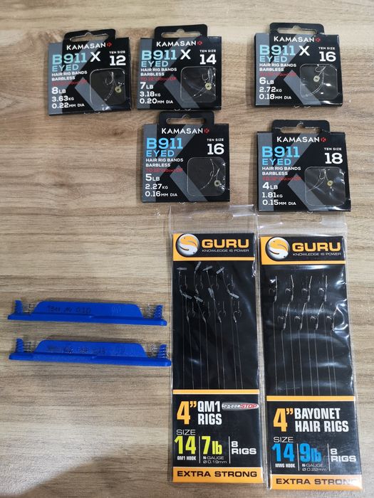 Gotowe i ręcznie wiązane przypony, Kamasan, guru, esca feeder 3