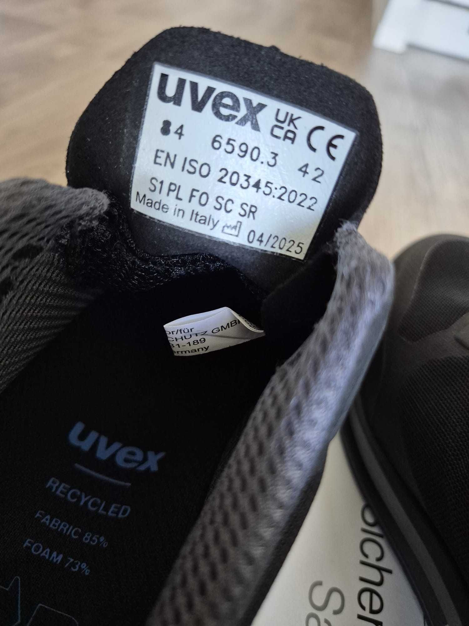 Buty robocze, ochronne UVEX 1 sport S1-P (art. 65903), rozmiar 42