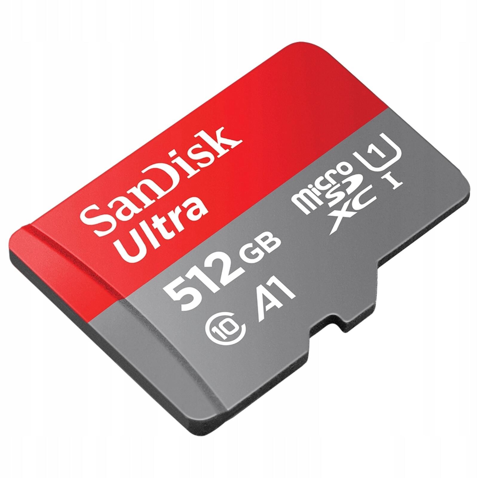 SanDisk Karta pamięci microSD Ultra 512GB+ adapter Class 10 C10 U1 A1
