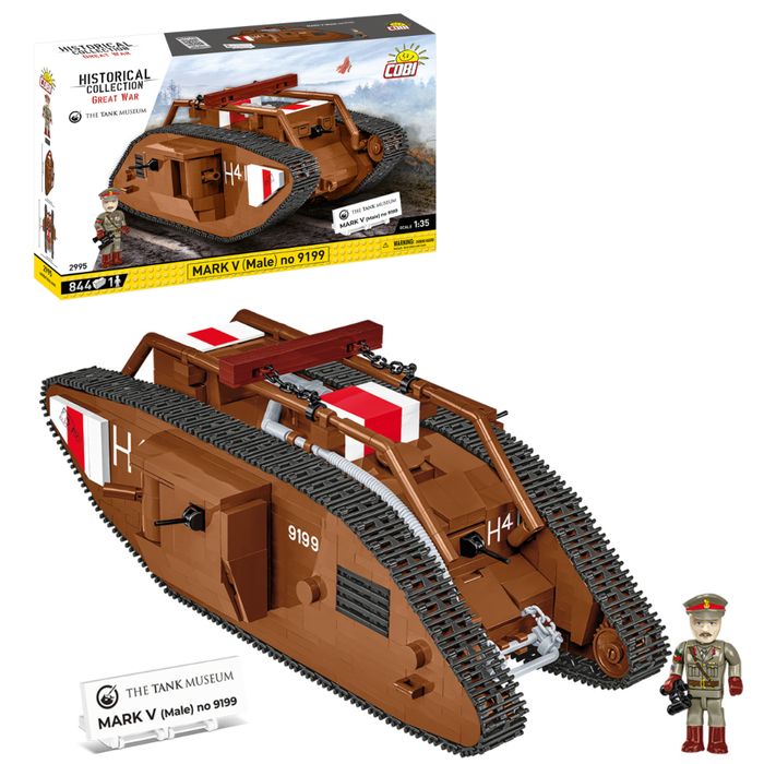 Klocki Cobi 2995 Czołg Mark V Hc Gw 844 El.