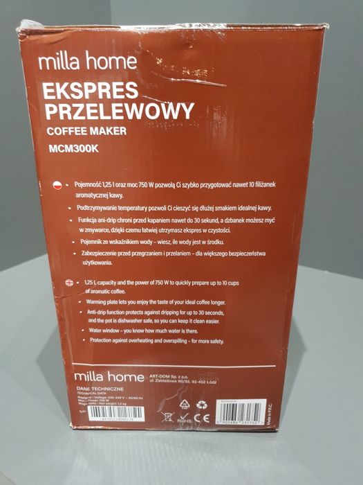 Ekspress przelewowy milla