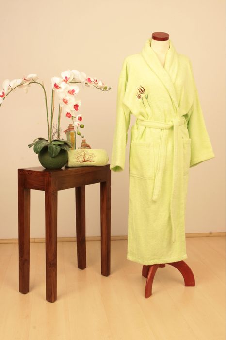 Pistacja zielony szlafrok L