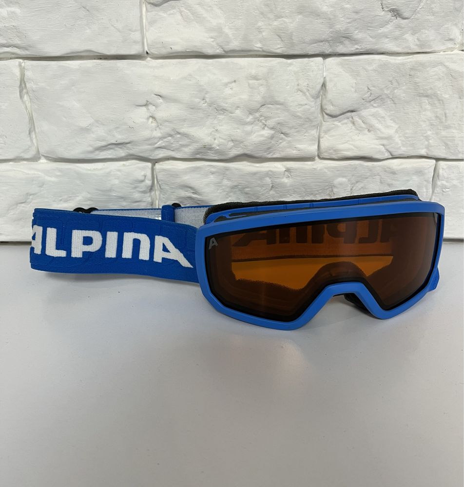 Гірськолижна підліткова фірмова маска, окуляри alpina