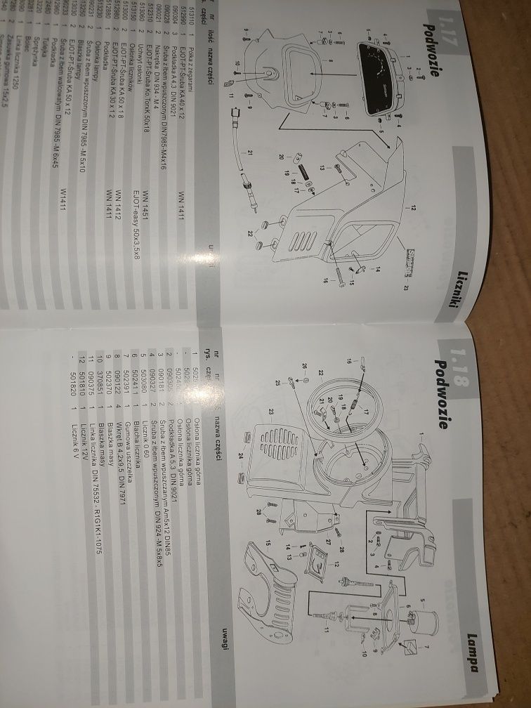 Instrukcja obsługi katalog czesci rama silnik simson sr50 sr80