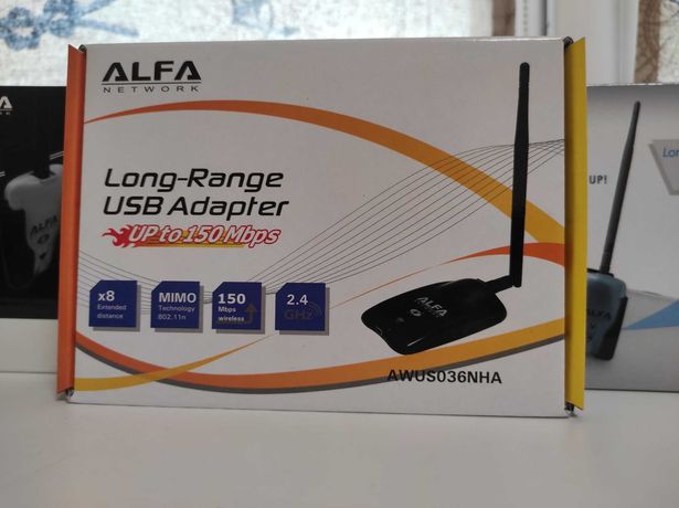 Alfa awus 036NHA, Wi-Fi Adapter, Kali Linux, Оригинал