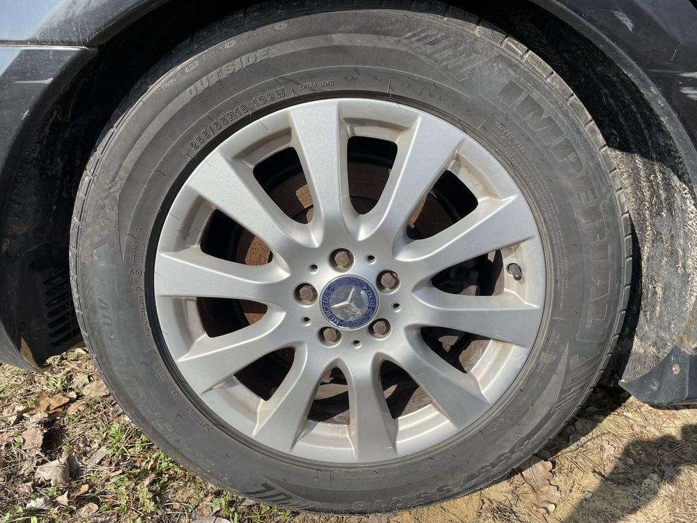 Felgi aluminiowe z oponami 255/55/18 mercedes r klasa w251  5x112 et40