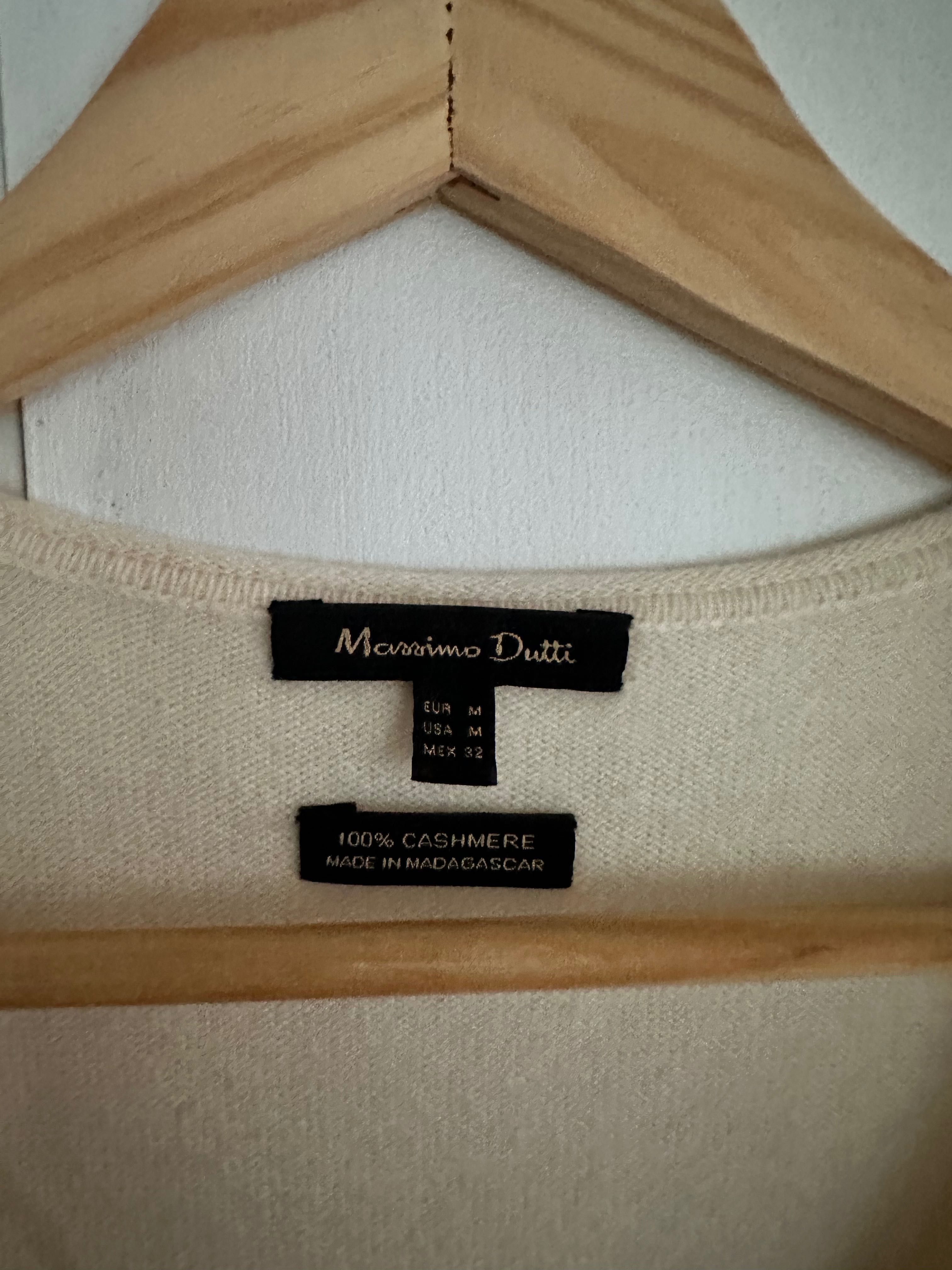 Massimo Dutti sweter kaszmir 100%, roz.M