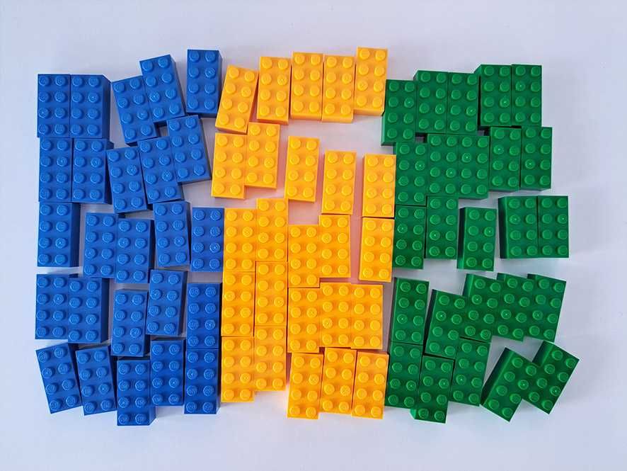 NOWE LEGO 3001 Brick 2x4 - 75 klocków - zestaw 6