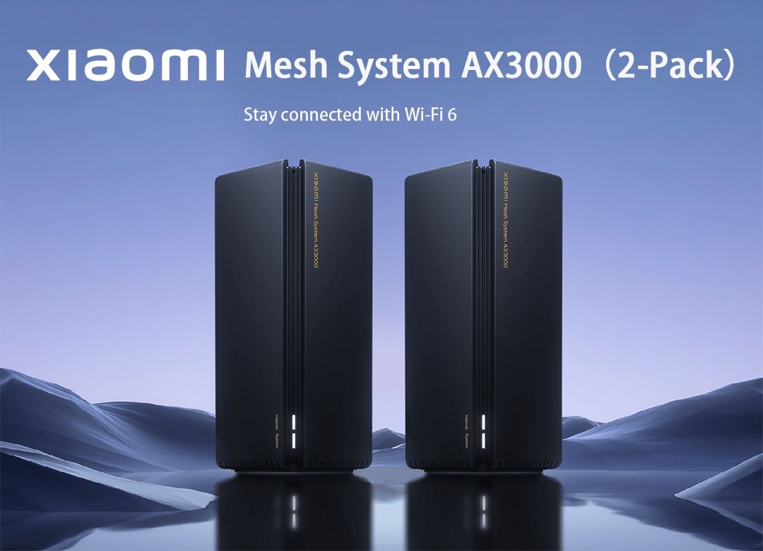 Xiaomi Mesh System AX3000 Wi-Fi 6 роутер 1000 Мбит покрытие 372 м²