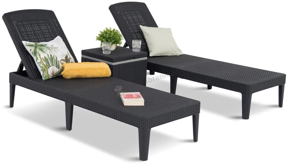 Leżak Ketter Jaipur Antracyt