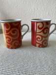 Dwa ceramiczne kubki do kawy