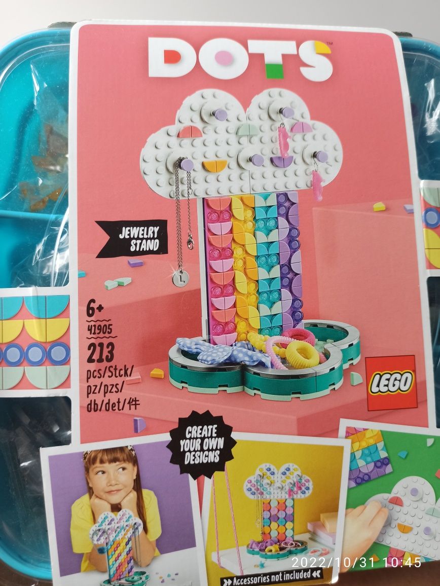 Lego Dots Tęczowy stojak na biżuterię 41905