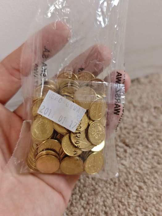 Woreczek menniczy 1 grosz - 100szt. - 2010r.