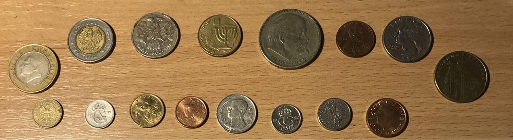 Монети світу (16 штук)