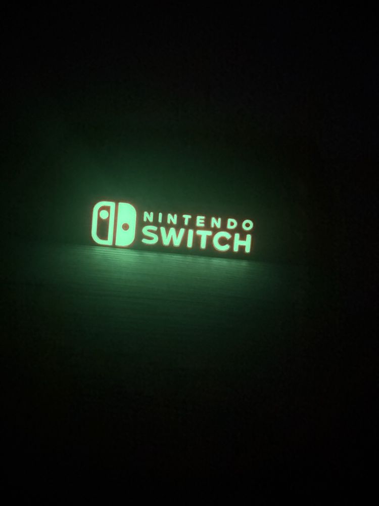 Stojak Podstawka Nintendo Switch napis Fluorescencyjny