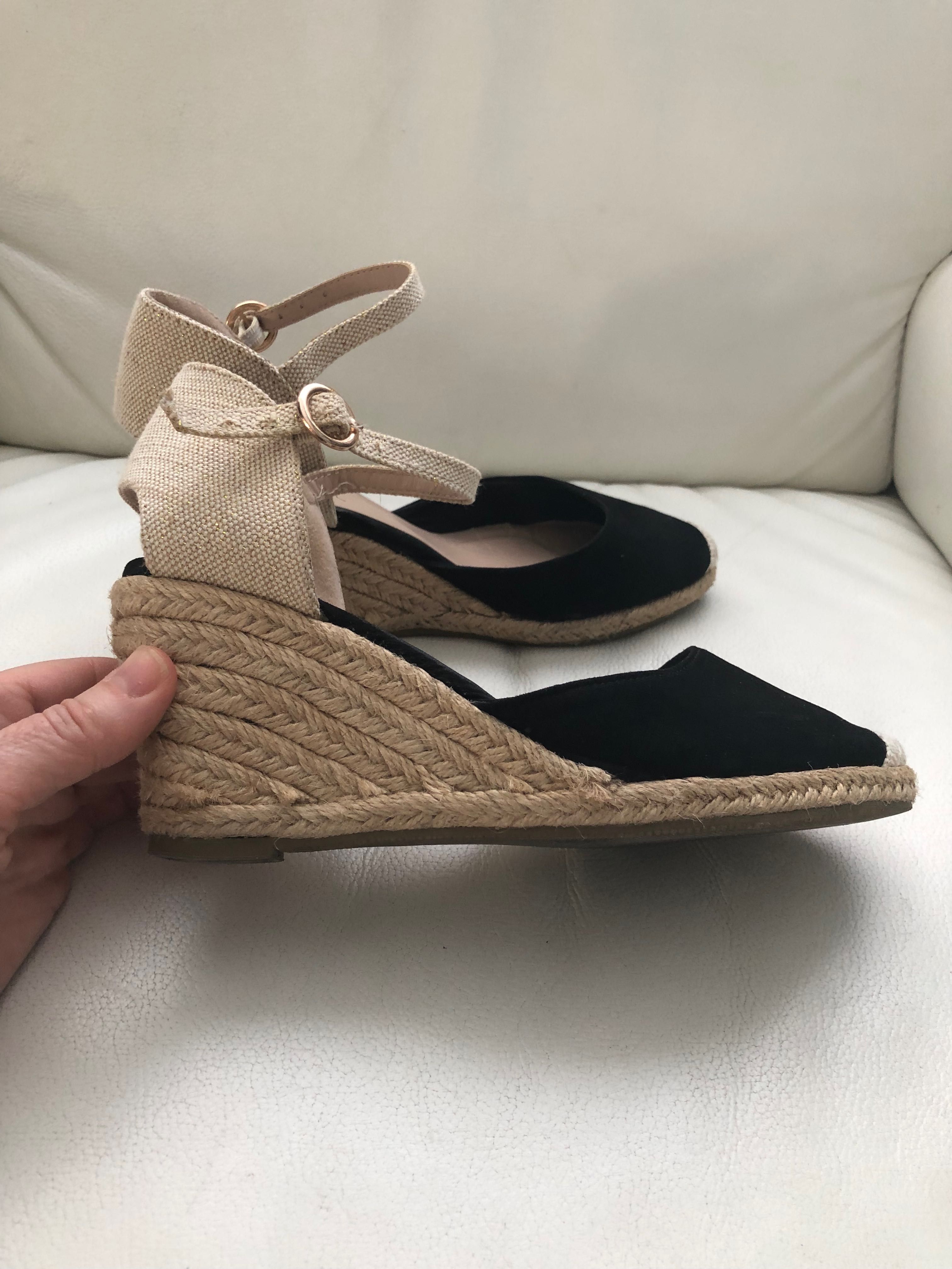 Espadryle Kiabi sandały koturny