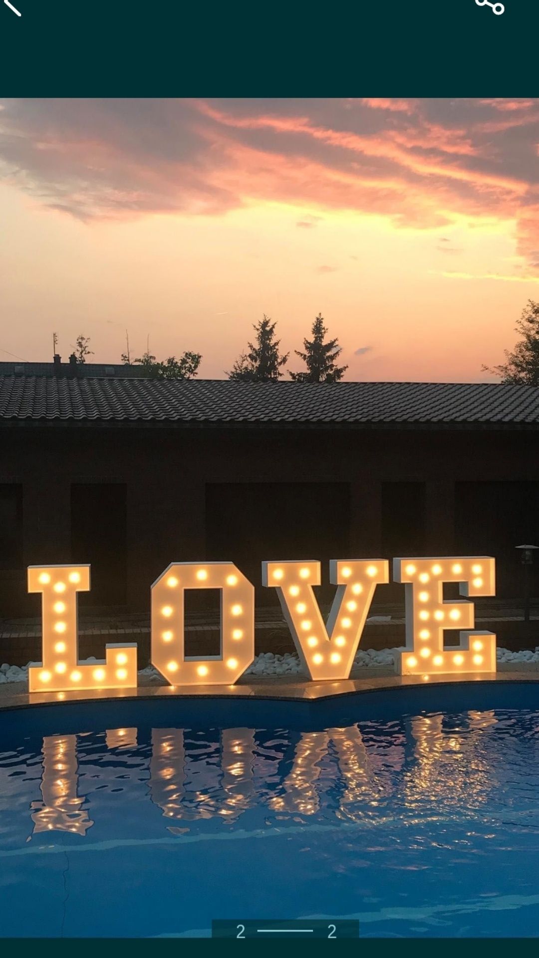Sprzedam Napis LOVE 1,2x4m. Wesele, dekoracja