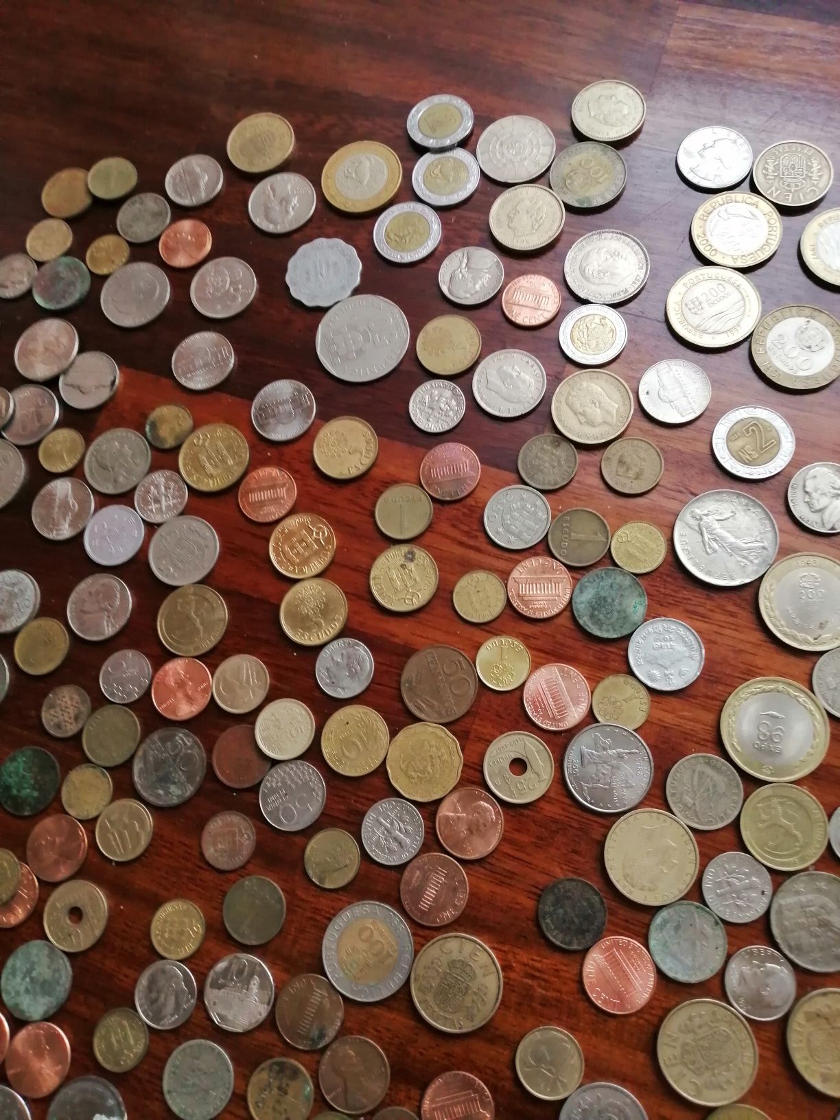 Moedas antigas para coleção