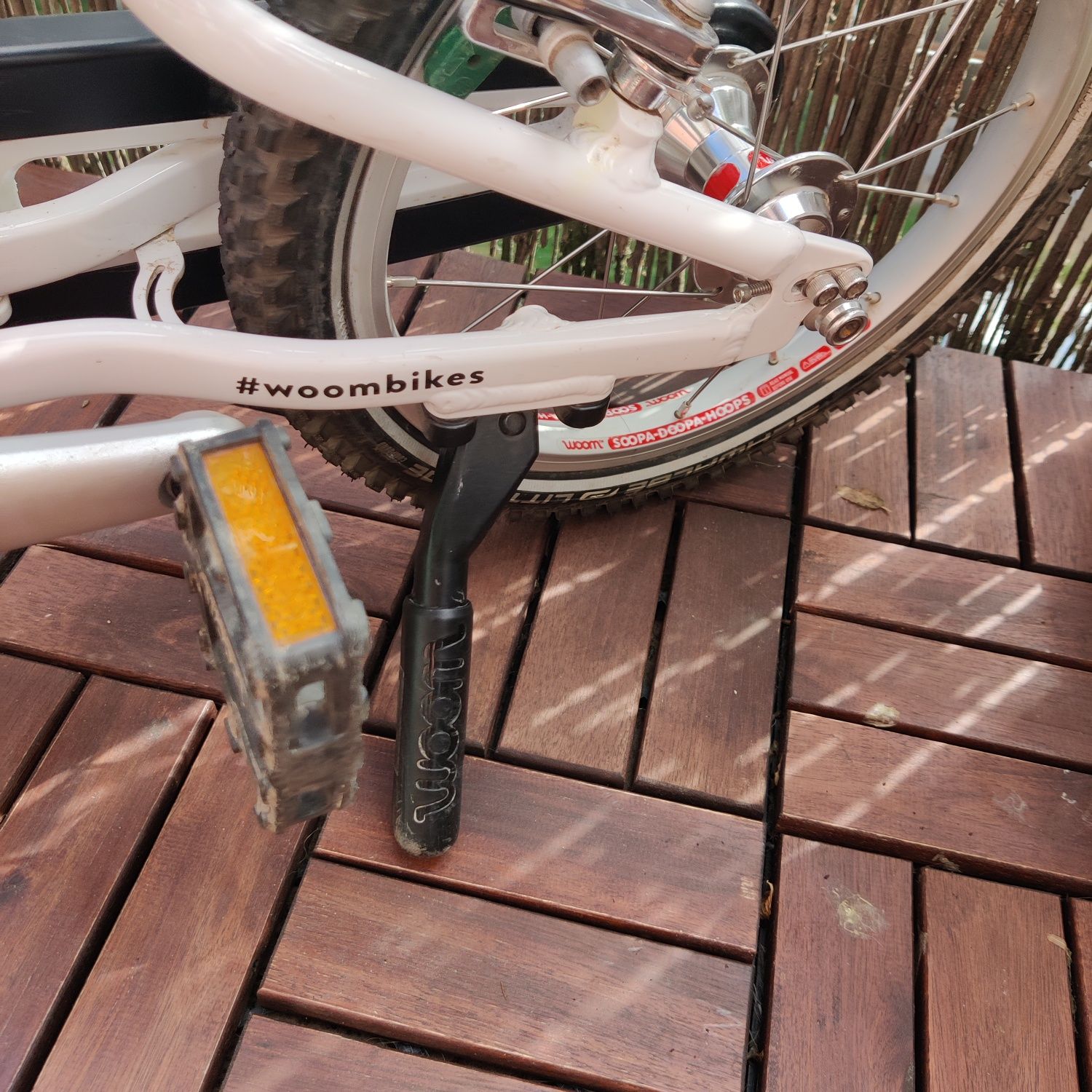 Rowerek Woom 2 z oryginalną nóżką woom