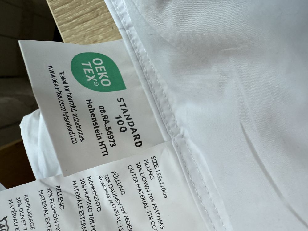 Kołdra puchowa całoroczna BPC HIPOALERGICZNA 155x220