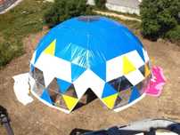 Tenda Eventos Geodésica DOME – 10 Metros de Altura | Usada como Nova
