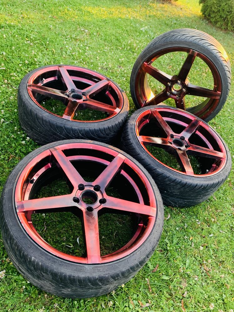 Koła Audi 5x112 20 cali red candy