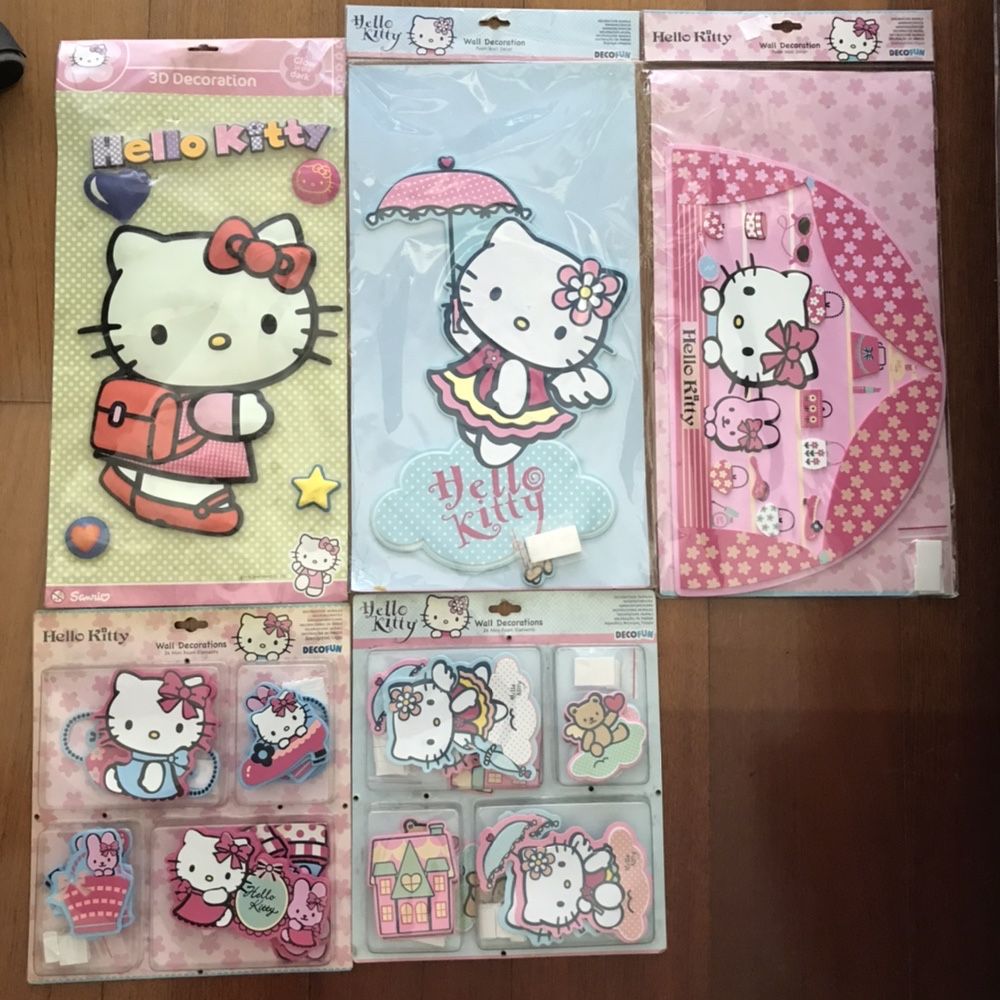 Autocolantes decorativos 3D Hello Kitty