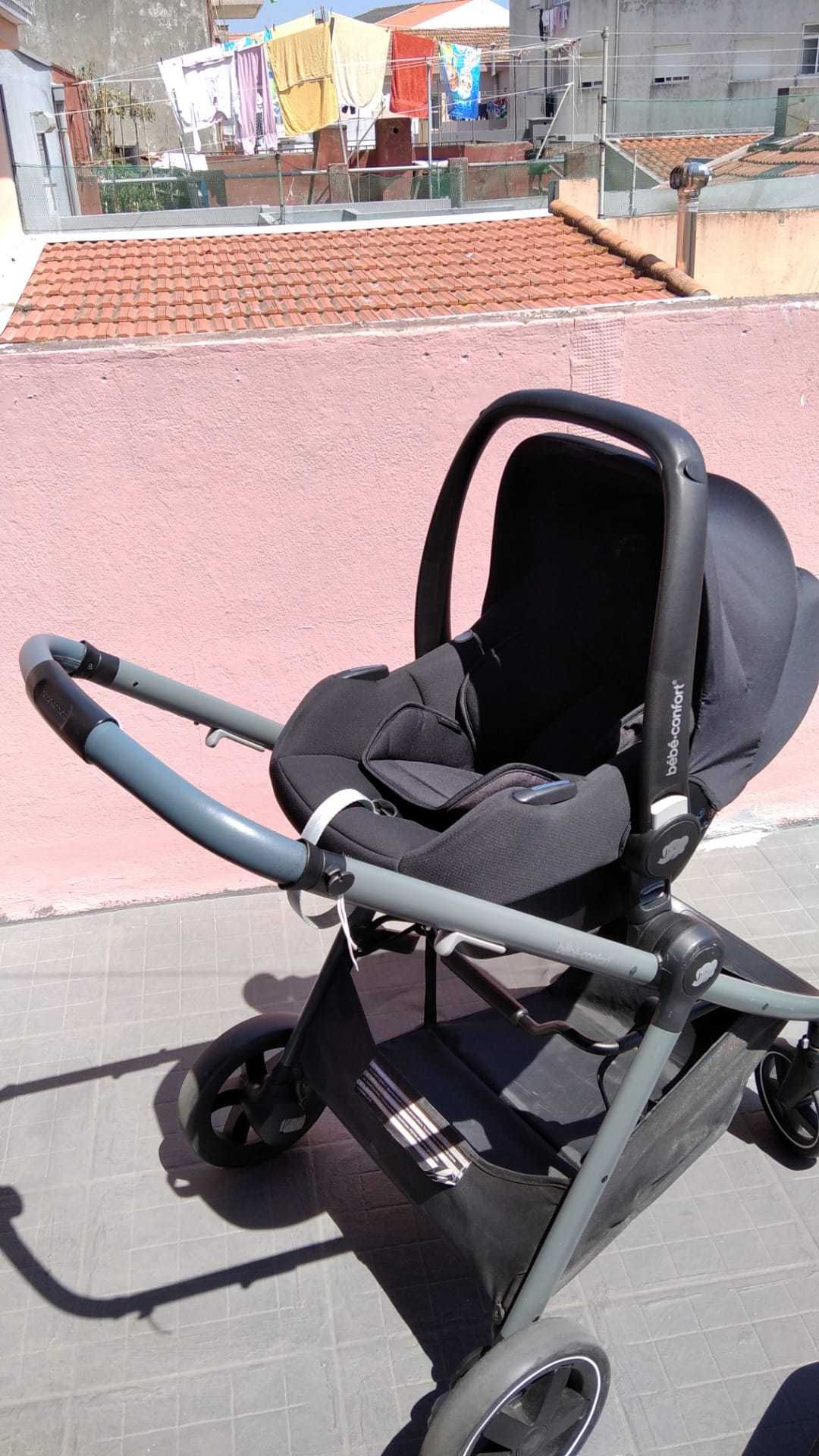 Cadeira Auto com base + carrinho bebé Maxi-Cosi