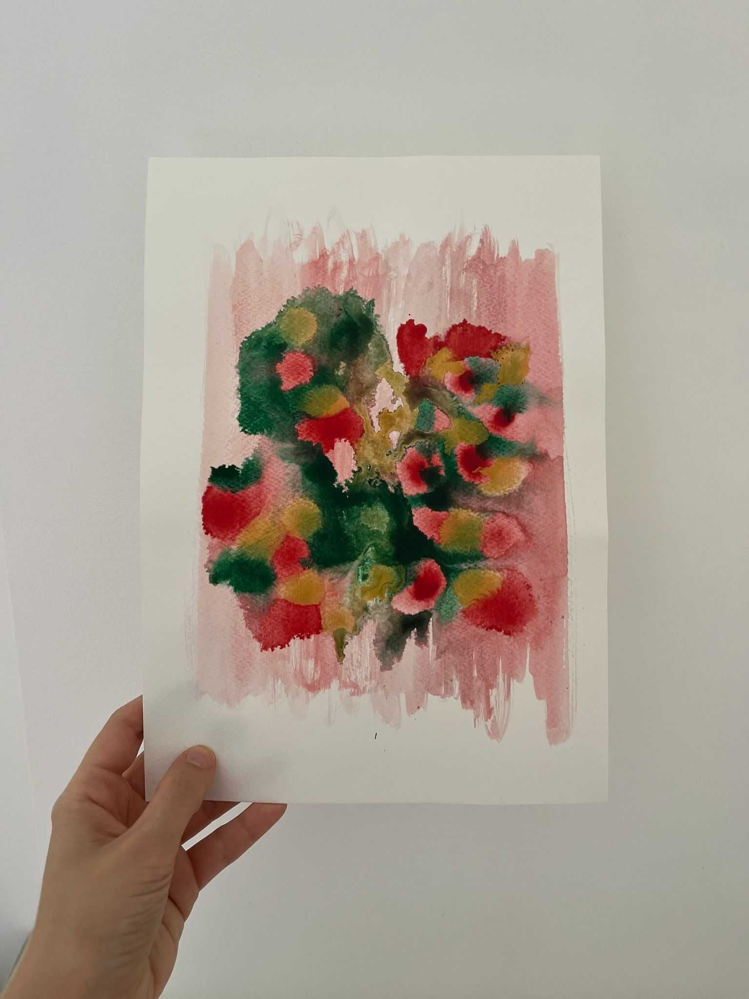 Pintura abstrata em acrílico