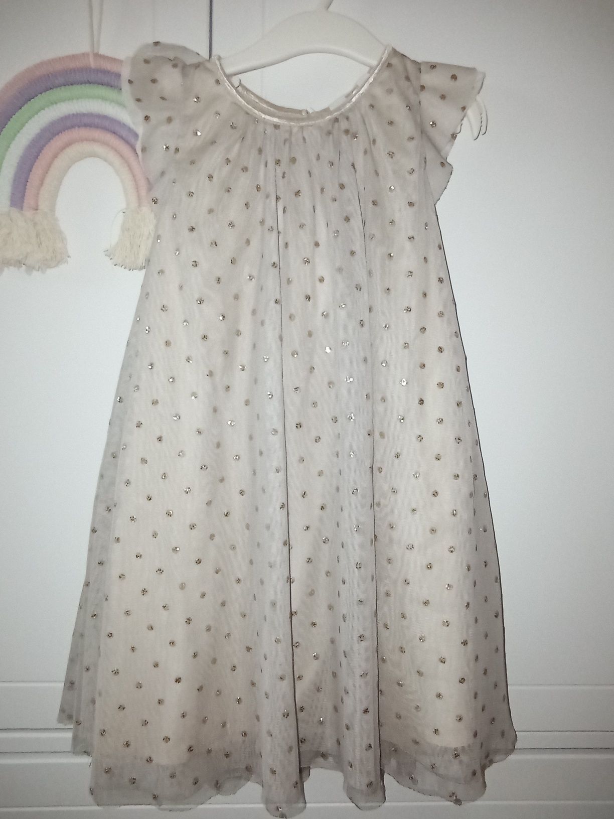 Sukienka H&M złota święta 116
