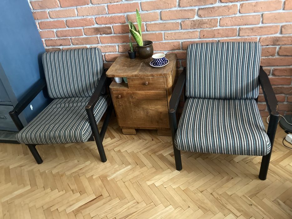 2 fotele Stobrawa z czasów PRL